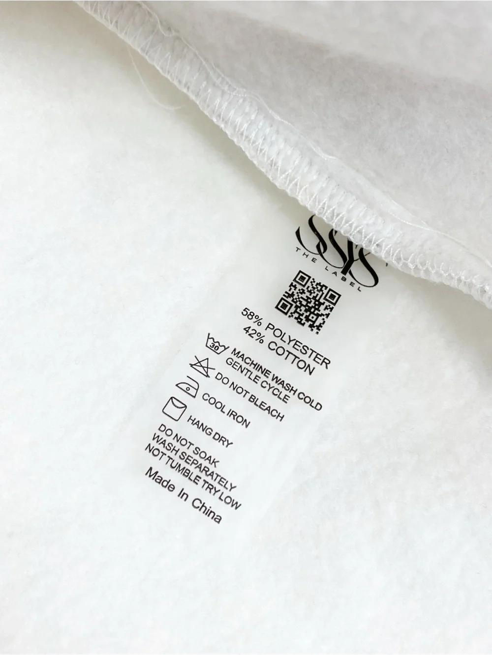 SSYS The Label Sweatshirt Cardigan Women's Size XS/Small Fleece Line Open Front